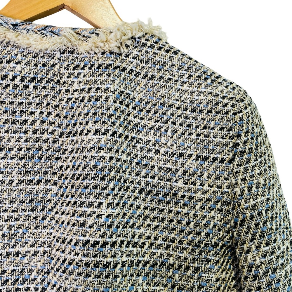J. Crew Braided trim jacket in speckled tweed, Size US 6 NWOT - Picture 9 of 16